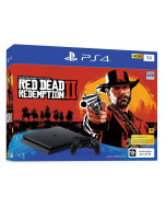 Игровая приставка Sony PlayStation 4 Slim 1TB Black (CUH-2208B) + Игра Red Dead Redemption 2